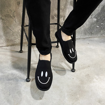 Νέο μοντέλο ανδρικά υφασμάτινα μοκασίνια με επίπεδη σόλα - διάφορα μοντέλα