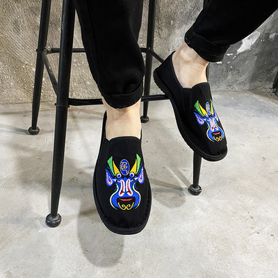 Νέο μοντέλο ανδρικά υφασμάτινα μοκασίνια με επίπεδη σόλα - διάφορα μοντέλα