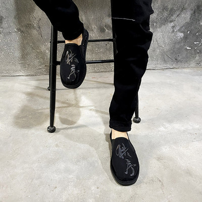 Νέο μοντέλο ανδρικά υφασμάτινα μοκασίνια με επίπεδη σόλα - διάφορα μοντέλα