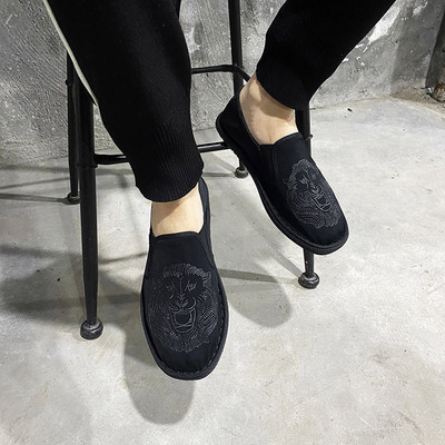 Νέο μοντέλο ανδρικά υφασμάτινα μοκασίνια με επίπεδη σόλα - διάφορα μοντέλα