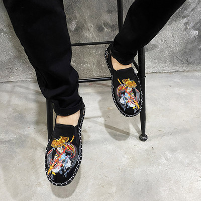 Νέο μοντέλο ανδρικά υφασμάτινα μοκασίνια με επίπεδη σόλα - διάφορα μοντέλα