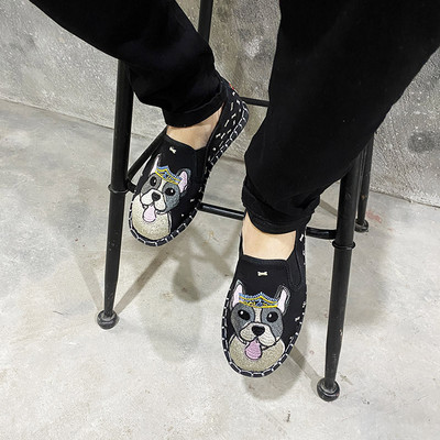 Νέο μοντέλο ανδρικά υφασμάτινα μοκασίνια με επίπεδη σόλα - διάφορα μοντέλα