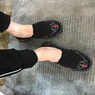 Νέο μοντέλο ανδρικά υφασμάτινα μοκασίνια με επίπεδη σόλα - διάφορα μοντέλα