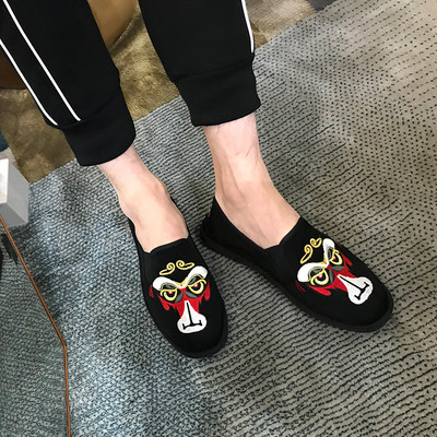 Νέο μοντέλο ανδρικά υφασμάτινα μοκασίνια με επίπεδη σόλα - διάφορα μοντέλα