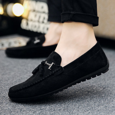 Öko seemisnahast mitmes värvitoonis vabaaja meeste mokassiinid tuttidega