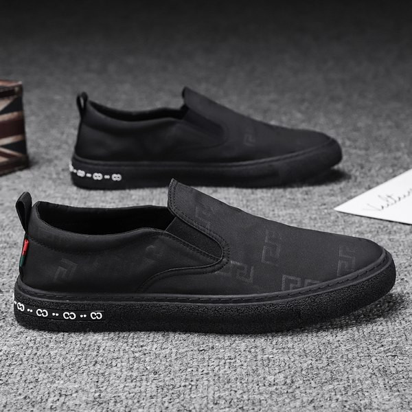 Ανδρικά μοκασίνια με υφάσματα με ελαστικό