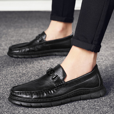 Ανδρικά μοκασίνια με τραχιά σόλα από οικολογικό δέρμα