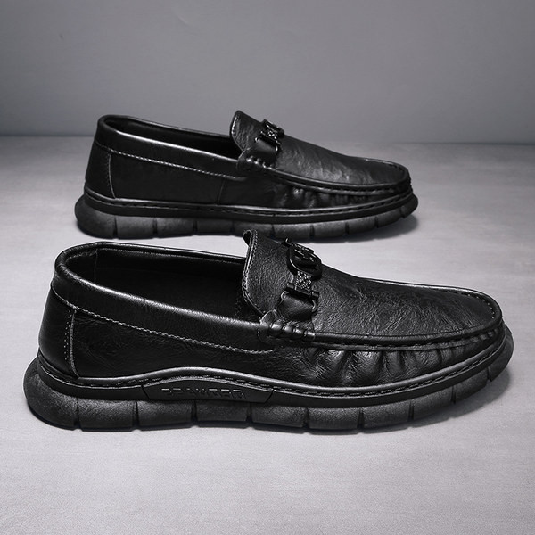 Ανδρικά μοκασίνια με τραχιά σόλα από οικολογικό δέρμα