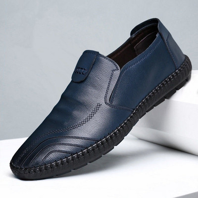 Vyriški mokasinai iš eko odos su tamprėmis