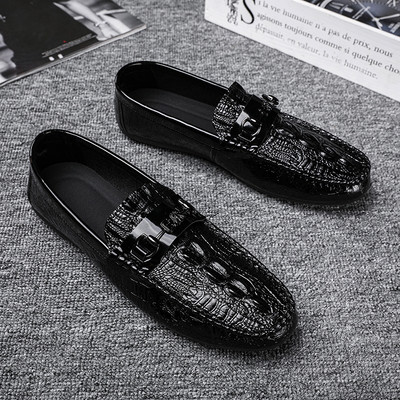 Ανδρικά casual μοκασίνια με μεταλλικό στοιχείο - δύο μοντέλα