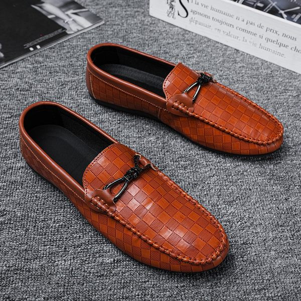 Ανδρικά casual μοκασίνια με μεταλλικό στοιχείο - δύο μοντέλα