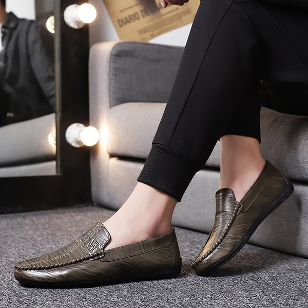 Κλασικά μοκασίνια από δέρμα eco για άνδρες