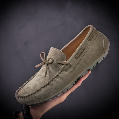 Mūsdienīgi vīriešu mokasīni no eko zamšādas - vairākās krāsās