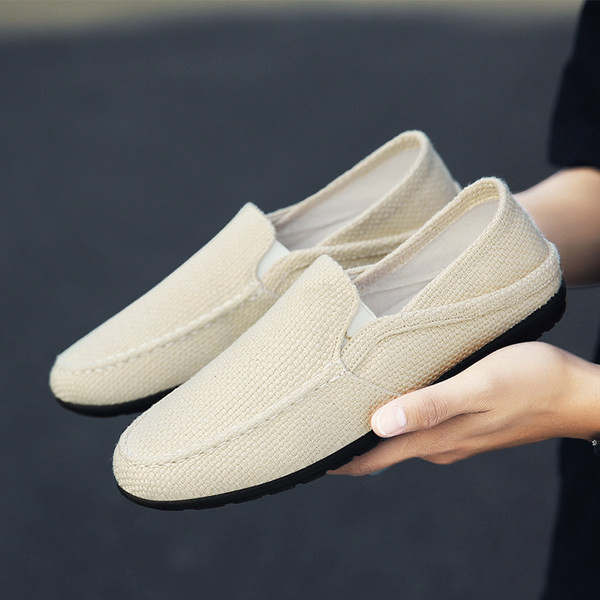 Υφασμάτινες μοκασίνια στρογγυλεμένες