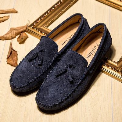 Ανδρικά μοκασίνια από οικολογικό σουέτ ή οικολογικό δέρμα - διάφορα μοντέλα