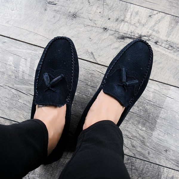 Ανδρικά μοκασίνια από οικολογικό σουέτ ή οικολογικό δέρμα - διάφορα μοντέλα