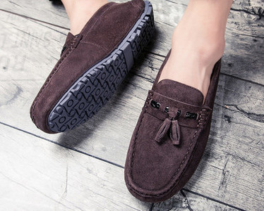 Νέο μοντέλο αναπνεύσιμα ανδρικά μοκασίνια - με επίπεδη σόλα