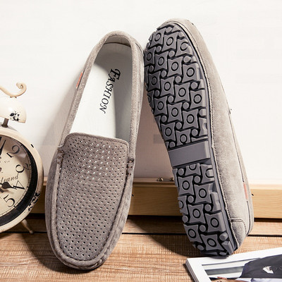 Νέο μοντέλο αναπνεύσιμα ανδρικά μοκασίνια - με επίπεδη σόλα