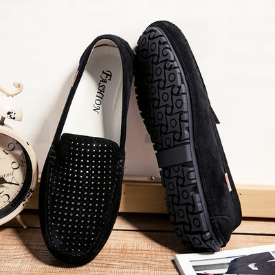 Νέο μοντέλο αναπνεύσιμα ανδρικά μοκασίνια - με επίπεδη σόλα