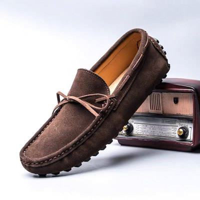 Νέο μοντέλο αναπνεύσιμα ανδρικά μοκασίνια - με επίπεδη σόλα