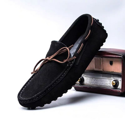 Νέο μοντέλο αναπνεύσιμα ανδρικά μοκασίνια - με επίπεδη σόλα