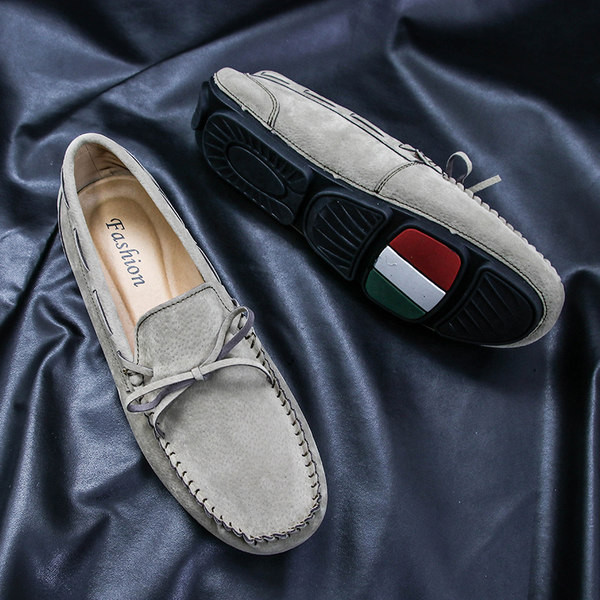 Νέο μοντέλο αναπνεύσιμα ανδρικά μοκασίνια - με επίπεδη σόλα