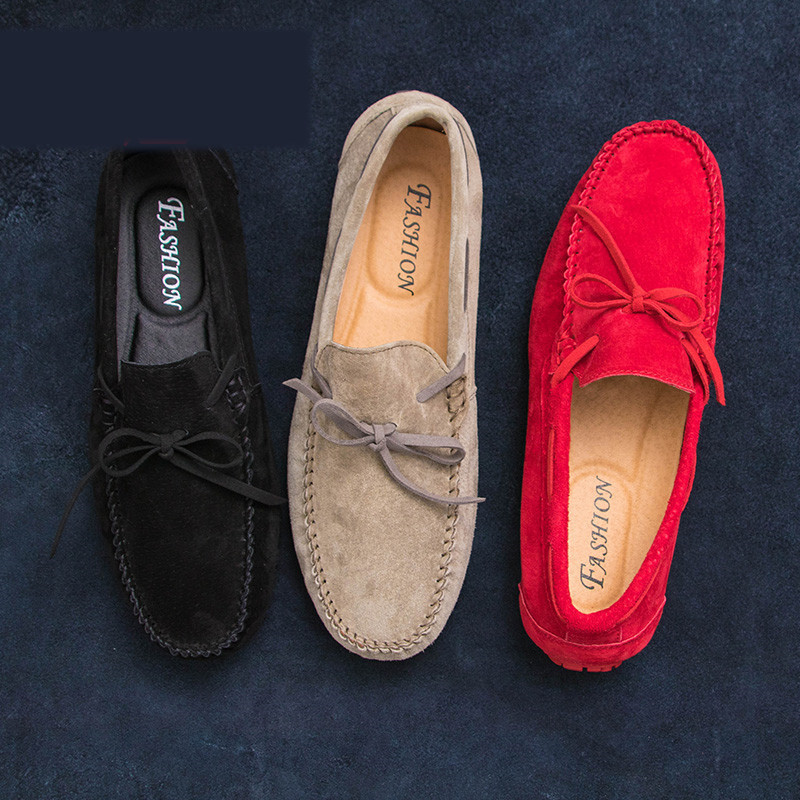 Νέο μοντέλο αναπνεύσιμα ανδρικά μοκασίνια - με επίπεδη σόλα