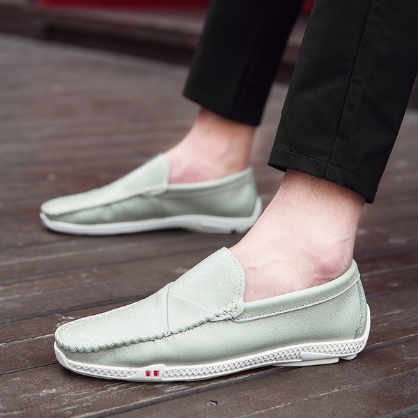 Μοντέρνα ανδρικά μοκασίνια από οικολογικό δερμάτινο κλασικό μοντέλο