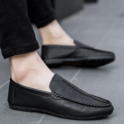 Mocasini de primavara din piele ecologica model uni