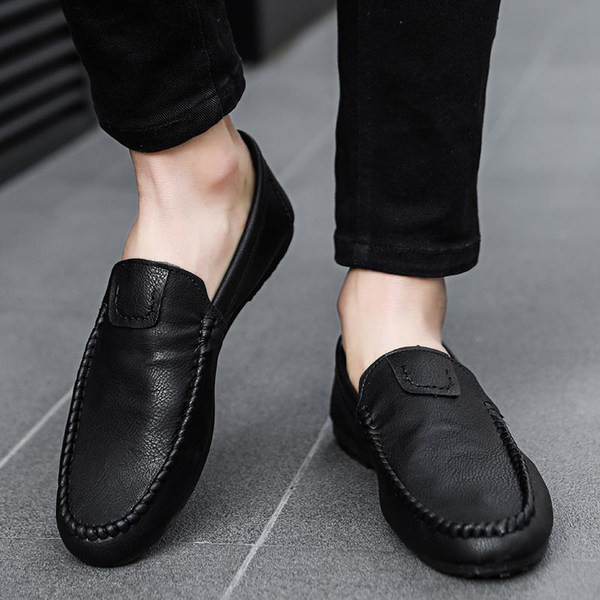 Mocasini de primavara din piele ecologica model uni