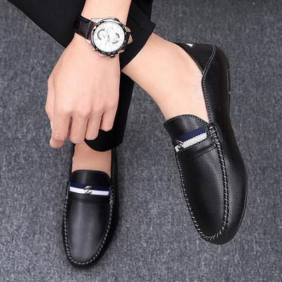 Έκο δερμάτινα μοκασίνια κλασικό μοντέλο για άντρες