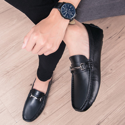 Έκο δερμάτινα μοκασίνια κλασικό μοντέλο για άντρες