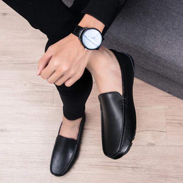 Έκο δερμάτινα μοκασίνια κλασικό μοντέλο για άντρες