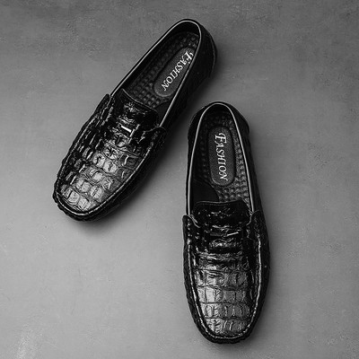 Ανδρικά έκο δερμάτινα μοκασίνια με επίπεδη σόλα - διάφορα μοντέλα