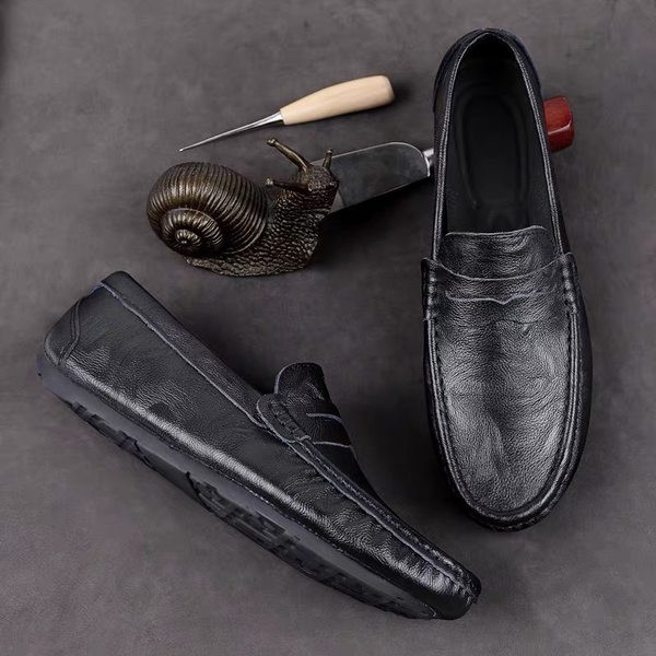 Ανδρικά έκο δερμάτινα μοκασίνια με επίπεδη σόλα - διάφορα μοντέλα