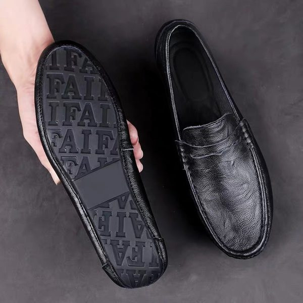 Ανδρικά έκο δερμάτινα μοκασίνια με επίπεδη σόλα - διάφορα μοντέλα