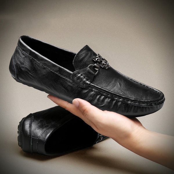 Ανδρικά έκο δερμάτινα μοκασίνια με επίπεδη σόλα - διάφορα μοντέλα