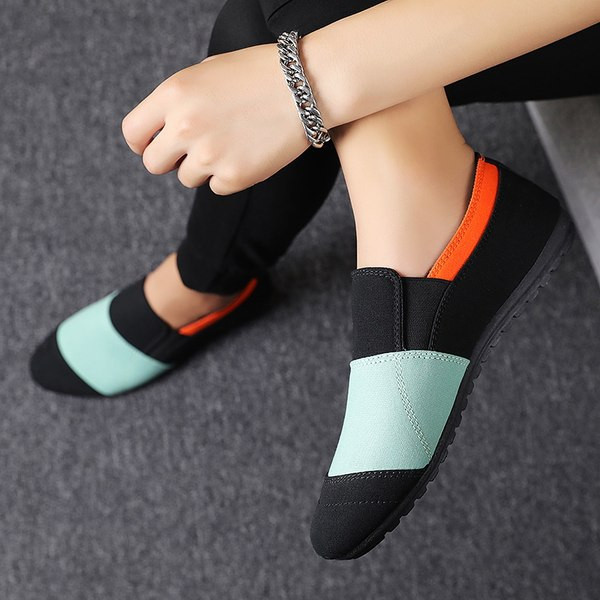 Jauns vasaras mokasīnu modelis vīriešiem no tekstila