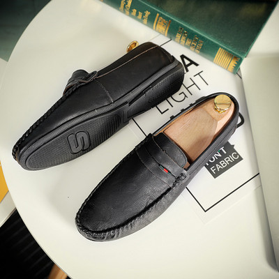 Κλασικό μοντέλο έκο δερμάτινα μοκασίνια για άνδρες