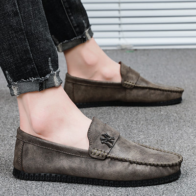 Κλασικό μοντέλο έκο δερμάτινα μοκασίνια για άνδρες