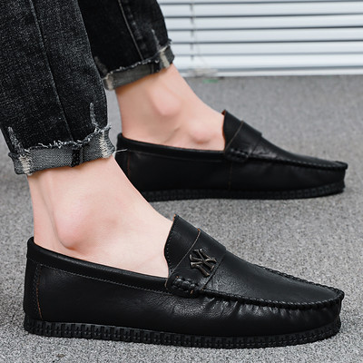 Κλασικό μοντέλο έκο δερμάτινα μοκασίνια για άνδρες