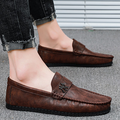 Κλασικό μοντέλο έκο δερμάτινα μοκασίνια για άνδρες