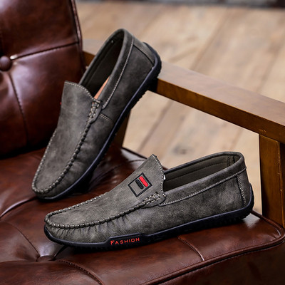 Κλασικό μοντέλο έκο δερμάτινα μοκασίνια για άνδρες