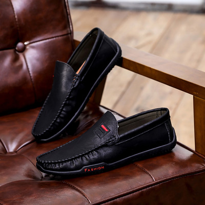 Κλασικό μοντέλο έκο δερμάτινα μοκασίνια για άνδρες