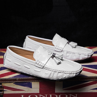 Νέο μοντέλο καλοκαιρινά μοκασίνια με δερμάτινη φούντα για άνδρες