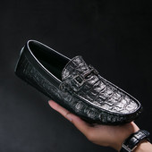 Ανδρικά μοκασίνια με μεταλλικό στοιχείο - οικολογικό δέρμα