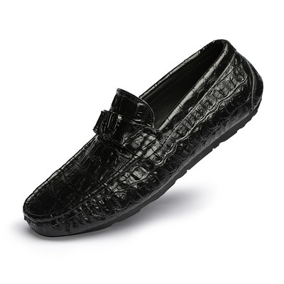 Ανδρικά μοκασίνια από οικολογικό δέρμα - κλασικό μοντέλο