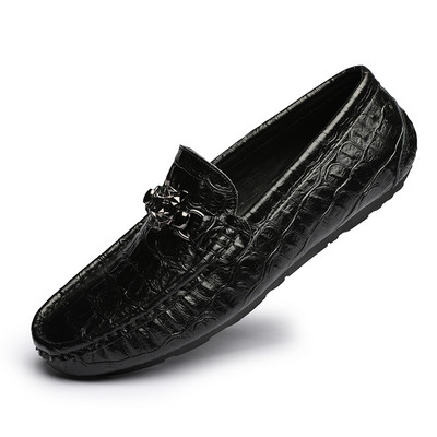 Ανδρικά μοκασίνια από οικολογικό δέρμα - κλασικό μοντέλο