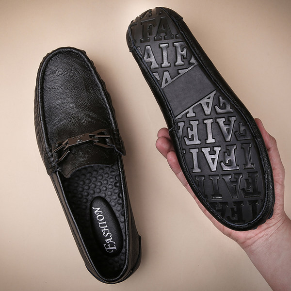 Ανδρικά μοκασίνια από οικολογικό δέρμα - κλασικό  μοντέλο