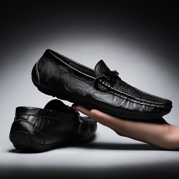 Ανδρικά μοκασίνια από οικολογικό δέρμα - κλασικό  μοντέλο